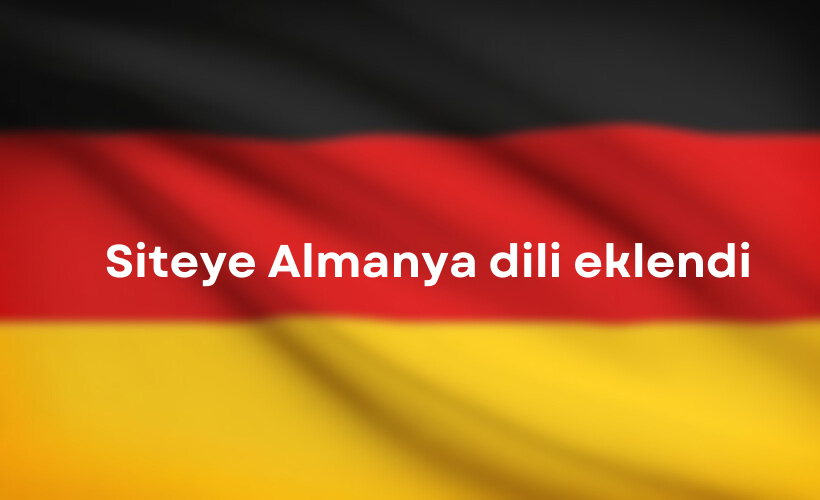 Siteye almanya dili eklendi